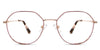 Blanco glasses in grape variant - round frame with medium viewing area Metal eyeglasses