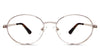 Pettersen frame in dhurrie variant - it's round frame with medium oval shape viewing area Metal