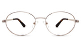 Pettersen frame in dhurrie variant - it's round frame with medium oval shape viewing area