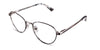 Murphy wired frame in chinchilla variant - it has metal temple arms covered with acetate cover which is gray and white colour