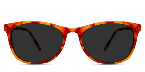 Jagger black tinted Standard Solid glasses in invigorate variant - it has hip Optical written on right arm