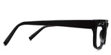Keliot eyewear in the onyx variant - have a slightly thinner rim and regular thick arm.