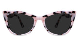 Kline black tinted Standard Solid glasses in chiffon variant - it's medium size frame in tortoise style pattern 