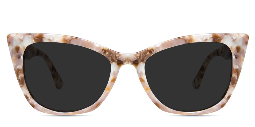 Kline black tinted Standard Solid sunglasses in lopi variant - it's cat eye frame-Standard