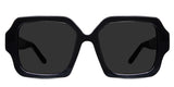 Laga black tinted Standard Solid sunglasses in jet-setter variant - made with tortoiseshell pattern and square frame shape