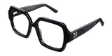 Laga eyeglasses in jet-setter variant - it has broad arms with logo