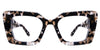 Malva cat eye frame in velvet soothing black and brown color - frame size 51-22-145 with broad arms - fits to wide face shapes Cat-Eye best seller