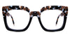 Maui frame in sila variant - acetate frame in brown and black colours in square shape Cat-Eye best seller
