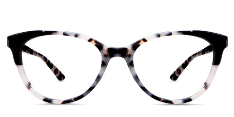 Melvin cat eye frame in aphrodite variant - with black, white and brown shades of colours Cat-Eye best seller