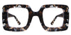 Mensa oversized frame in sepia variant - with black, brown and pearl shades of colours Bold
