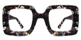 Mensa oversized frame in sepia variant - with black, brown and pearl shades of colours