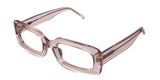 Mokka eyeglasses in blush variant - it's medium size frame written Hip Optical inside the frame on the right arm