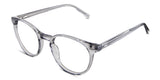 Nasio acetate frame in the stone variant - has a thin round rim in color gray.