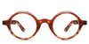 Nexo eyeglasses in hodori variant - it's a round acetate frame with a tortoise pattern.