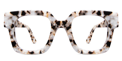 Nimes eyeglasses frame in tabar variant tortoiseshell style square frame made with acetate material - frame size 50-25-145
