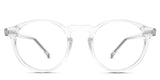 Nito acetate frame in cloudsea variant - is a transparent frame with wide size nose bridge.