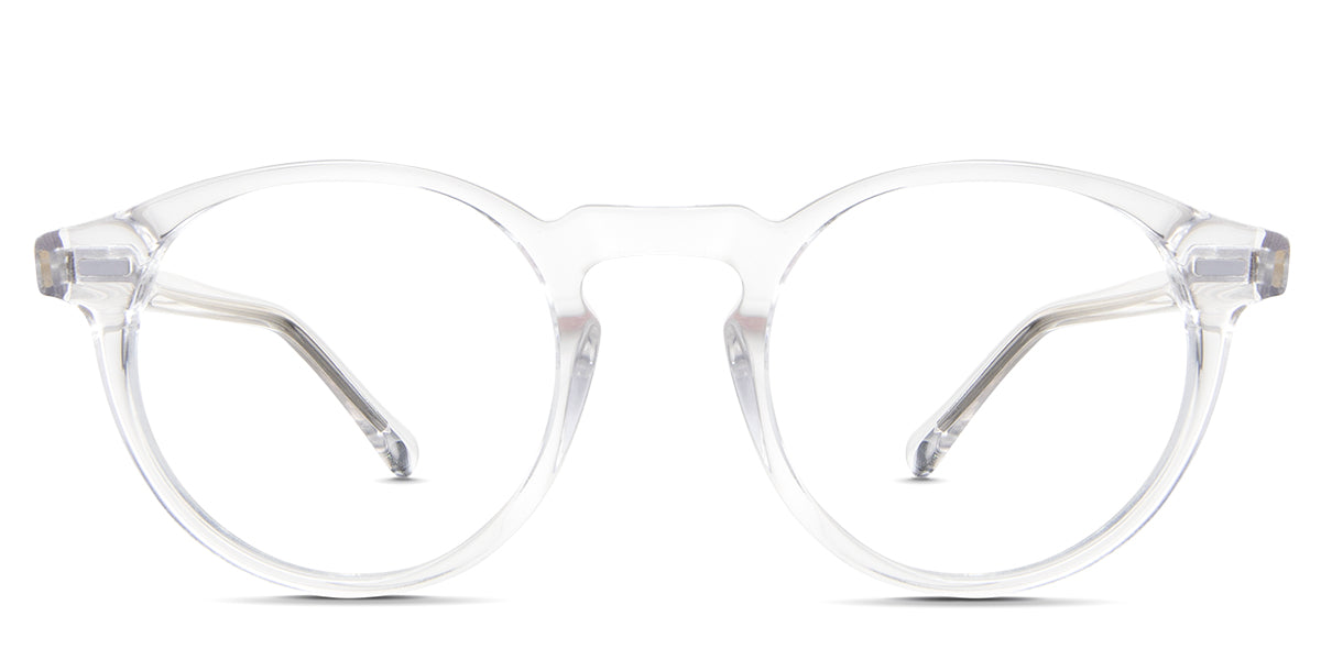Nito acetate frame in cloudsea variant - is a transparent frame with wide size nose bridge.