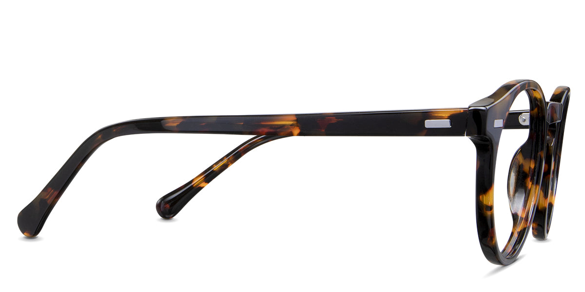 Nito frame in hickory variant - it has a straight cut temple arm