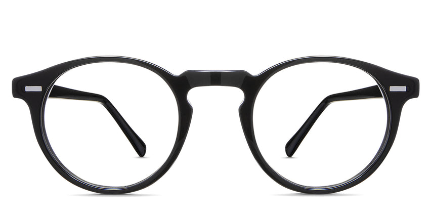 Nito prescription glasses in midnight variant - it's a full-rimmed frame with inbuilt nose pads.