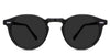 Nito black tinted Standard Solid sunglasses in midnight variant - it's a full-rimmed acetate frame with inbuilt nose pads.