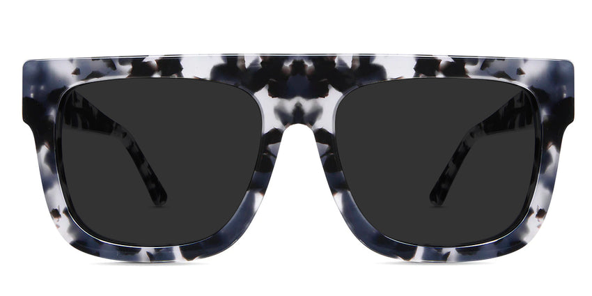Nobri black tinted Standard Solid glasses in moonlight variant it's wide frame