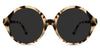 Odona black tinted Standard Solid frame in monroe variant it's tortoise style pattern with low nose bridge