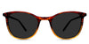 Oneill black tinted Standard Solid sunglasses in chestnut variant - it's two toned rectangle frame
