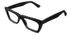 Ossana eyeglasses in onyx variant - is a solid black color frame