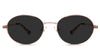 Pettersen black tinted Standard Solid glasses in petal variant - it's wired frame