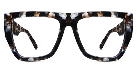 Rien oversized frame in sepia variant - it has black, brown and pearl shades of colours Bold