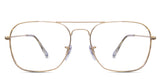 Rit eyeglasses in baroque variant - it's metal frame in golden colour