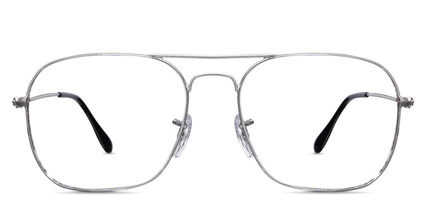 Rit wired frame in stone variant with adjustable clear nose pads