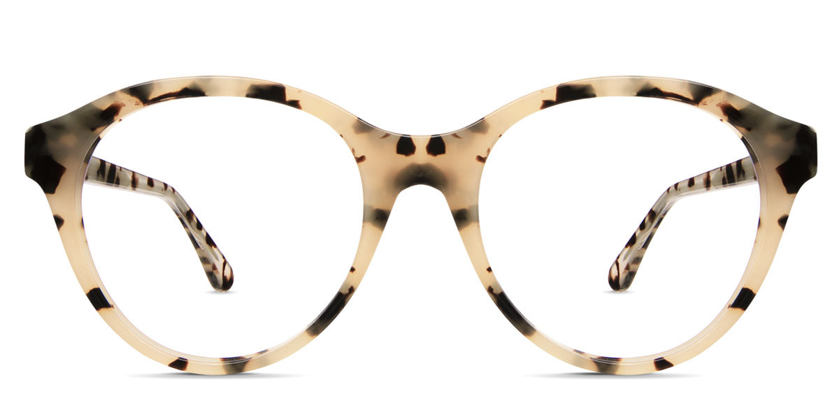 Bloso frame in monroe variant - it's round frame in tortoise style pattern - medium size frame with acetate material Bold