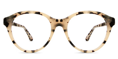 Bloso frame in monroe variant - it's round frame in tortoise style pattern - medium size frame with acetate material
