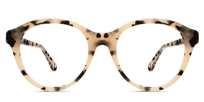 Bloso frame in monroe variant - it's round frame in tortoise style pattern - medium size frame with acetate material Bold