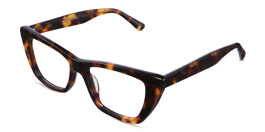 Nemi glasses in espresso variant - it's medium size frame made with acetate material