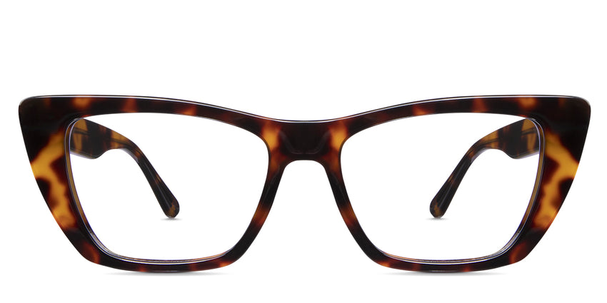 Nemi frame in espresso variant - it has tortoise shell pattern in beige and brown colour
