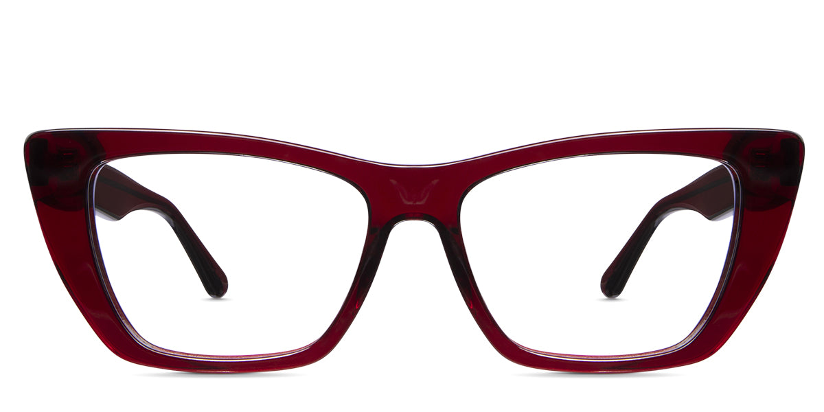 Nemi eyeglasses in jet-setter variant - rectangular viewing area with medium thick border