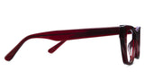 Nemi prescription glasses in scarlet variant - it has high nose bridge and broad arms