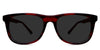 Shimer black tinted Standard Solid glasses in habanero variant - it's frame size 52-19-145