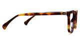 Brantley Jr prescription eyeglasses in the northwood variant - It's a tortoise acetate frame with brown, dark brown and golden brown color.