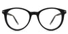 Sile acetate frame in cattle variant - it's a round frame with a slightly cat-eye look.