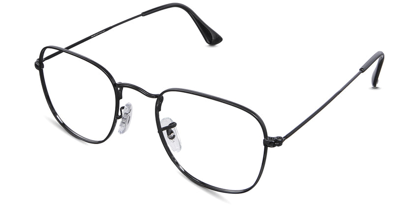 Sique wired frame in sumi variant - it's temples are covered with the black cover can make your glasses sturdy