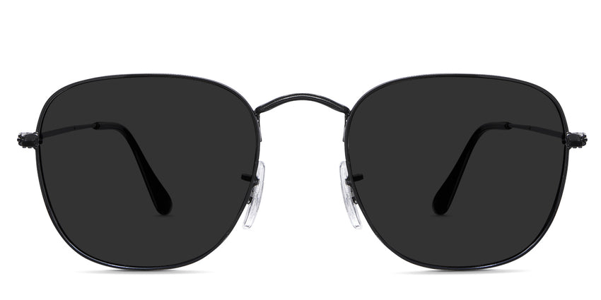 Sique black tinted Standard Solid glasses in sumi variant with thin temple arms