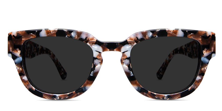 Taro black tinted Standard Solid sunglasses in sila variant in tortoise style
