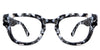 Taro eyeglasses frame in charcoal variant in black, gray and pearl colour - frame size 50-23-140 best seller Bold