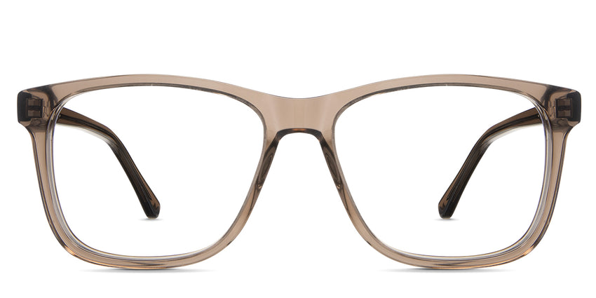 Tavo acetate eyewear in the myotis variant - has a regular thick rim in color brown.