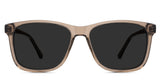 Tavo black tinted Standard Solid sunglasses in the myotis variant -it's a regular size frame with a narrow nose bridge.