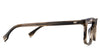 Vado acetate eyeglasses in the silt variant - have a regular temple arm with a visible gold wire core.