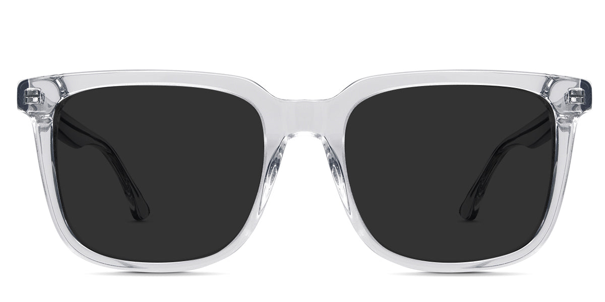 Texi black tinted Standard Solid eyeglasses in cloudsea variant - it's clear frame in acetate material